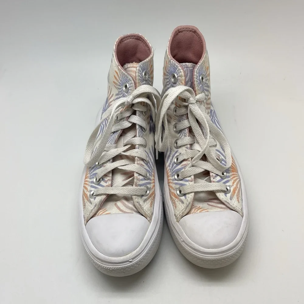Converse Sneakers Womens 6 Chuck Taylor All Star Move Platform Hi Floral A06672C - Picture 2 of 10